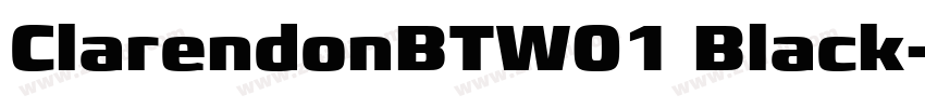 ClarendonBTW01 Black字体转换